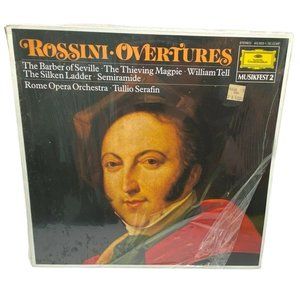 Rossini Overtures Vinyl LP Rome Opera Orchestra Tullio Serafin Barber of Seville